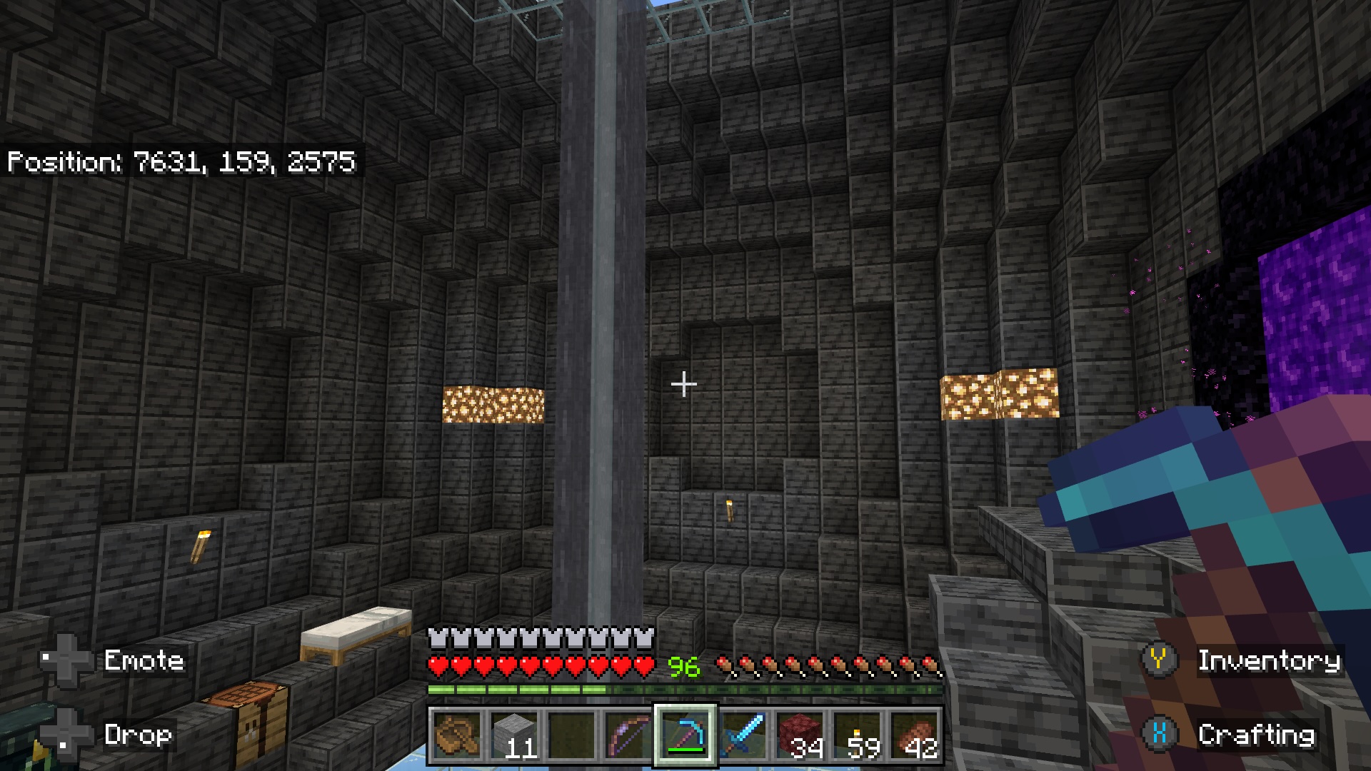 Inside mushroom island sphere