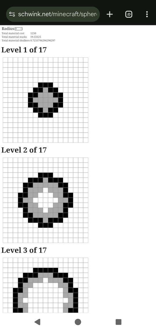 Voxel sphere tool screenshop